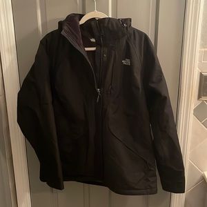 Black Northface winter coat